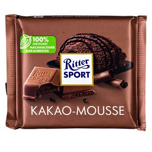 шоколад Риттер Спорт Какао-Мусс 100 г 1/11