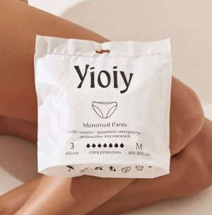 YIOIY Менструальные Прокладки-трусики M 3 шт