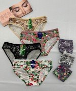 ТРУСЫ ЖЕНСКИЕ 5 ШТ (РАЗНОГО ЦВЕТА,БЕЗ ВЫБОРА), код 2490540