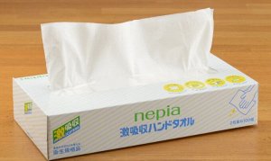 NEPIA Плотные бумажные полотенца для рук, устойчивые к намоканию, 200листов, 100шт, 5 упаковок