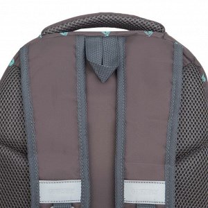 Рюкзак школьный GRIZZLY с карманом для ноутбука 13", анатомической спинкой, для девочки