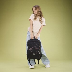 Рюкзак школьный GRIZZLY с карманом для ноутбука 13", двумя отделениями, анатомической спинкой, для девочки