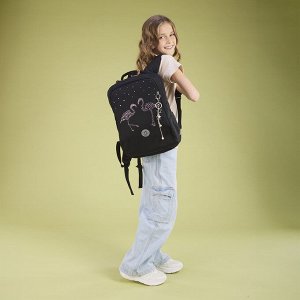 Рюкзак школьный GRIZZLY с карманом для ноутбука 13", двумя отделениями, анатомической спинкой, для девочки