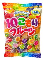 RIBON «10 kinds Fruits Candy» ассорти леденцов из 10 фруктовых вкусов,160 гр.