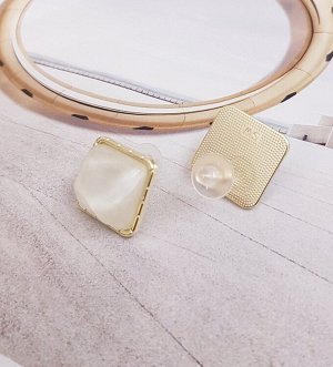 Серьги голубые, позолота, с природным камнем, гвоздик из серебра 925 пробы, арт.032. 086