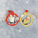 Подвеска новогодняя «Забавный снеговик», МИКС