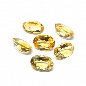 Кабошон из цитрина овал гр.10*14мм, 5ct