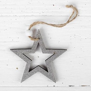 Лесная мастерская Новогодняя подвеска «Серебряная звезда»