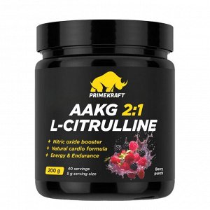 Аргинин PRIMEKRAFT AAKG 2:1 + L-Citrulline - 200 гр