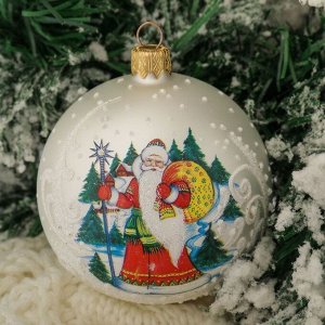 Шар "Дед Мороз" 8,5 см