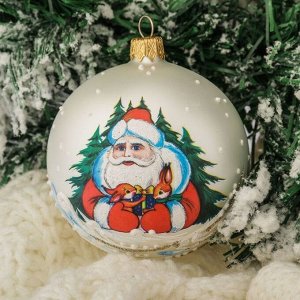 Шар "Сказочный Дед мороз" 8,5 см, микс