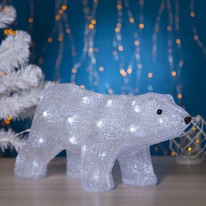 Светодиодная фигура «Медведь» 45 x 23 x 15 см, акрил, 40 LED, 220 В, свечение белое