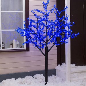 Светодиодное дерево «Баугиния» 2 м, 864 LED, постоянное свечение, 220 В, свечение синее
