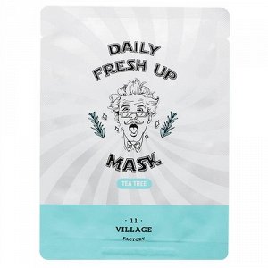 VILLAGE 11 FACTORY Успокаивающая тканевая маска с экстрактом чайного дерева Daily Fresh up Mask Tea Tree
