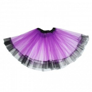 Карнавальная юбка «Кокетка», 2-х слойная, 4-6 лет, цвет фиолетовый