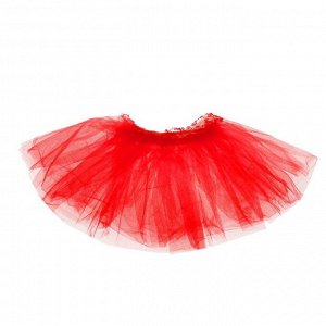 Карнавальная юбка «Объем», 5 слоёв, 4-6 лет, цвет красный