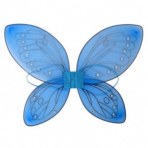 Карнавальные крылья «Прелесть», цвет голубой