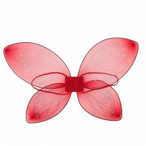 Карнавальные крылья «Прелесть», цвет красный