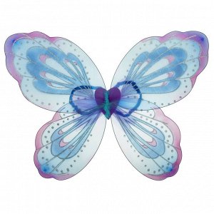 Карнавальные крылья «Узор», для детей, цвет голубой