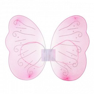 Карнавальные крылья «Узор», для детей, цвет светло-розовый