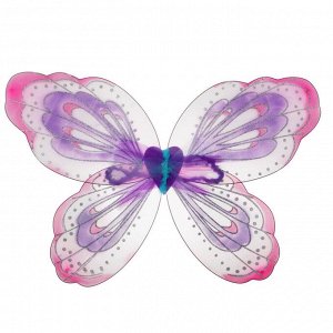 Карнавальные крылья «Узор», для детей, цвет розовый
