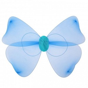 Карнавальные крылья «Фея», для детей, цвет голубой