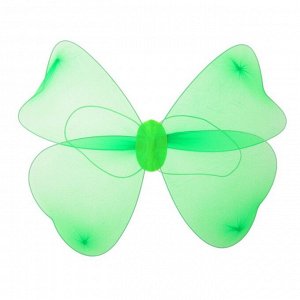 Карнавальные крылья «Фея», для детей, цвет зелёный