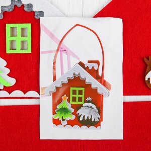Набор для создания сумочки из фетра «Ёлочка и снеговик»