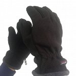 Перчатки флисовые черные