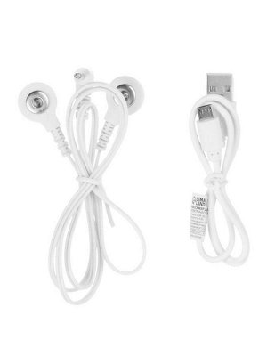 Массажёр для шеи Luazon LEM-50, 4 Вт, 4 режима, USB (в комплекте), АКБ, белый