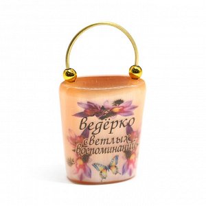 Талисман из камня селенита "Ведёрко-Светлых воспоминаний", 38*23*65мм.