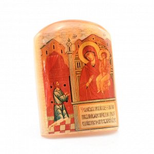 Икона из селенита "Б.М.Нечаянная Радость" арка малая, 37*30*50мм