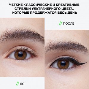 Подводка для глаз «LazerLine» тон 01, ультра черный, 1,3 мл