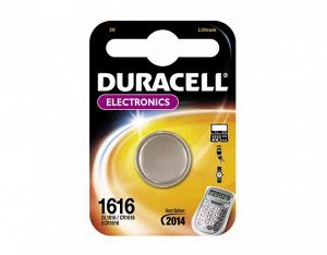 Элемент литиевый Duracell CR1616 (1-BL) цена за штуку