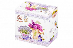 Кружка 400 мл "Лаванда" из NEW BONE CHINA, 11,5x7,5x10,5 см