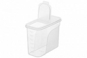 Контейнер для сыпучих продуктов 1,7 л, белый, 19,5x9,5x15 см