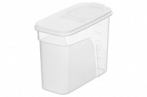 Контейнер для сыпучих продуктов 1,7 л, белый, 19,5x9,5x15 см