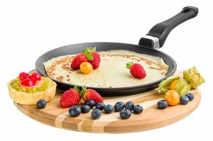Сковорода для блинов 22 см ГАРМОНИЯ ВКУСА "Черный оникс", нержавеющая сталь, 39*23*5,5 см