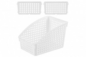 Органайзер 'Лофт' белый с перегородками 18x13,5x12 см (модель 6720/06)