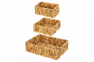 Набор из 3 плетеных корзин 36x26x10 см