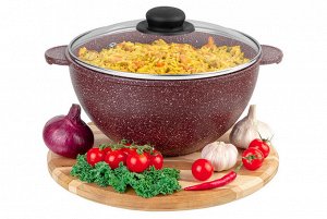 Казан 4 л "Рубин" с крышкой, диаметр 24 см, 30,5*25,5*17,5 см, ГАРМОНИЯ ВКУСА