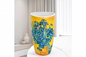 Ваза NEW BONE CHINA 1,5 л "Ирисы в вазе" 12,5x9,5x22 см