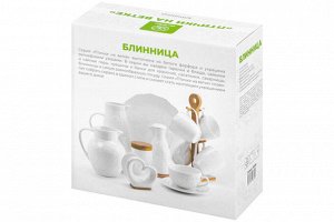 Блинница 23x23x9,5 см с рисунком 'Птички на ветке'