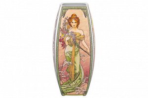 Квадратная ваза 2 л "Времена года" 11,5x11,5x25 см из NEW BONE CHINA