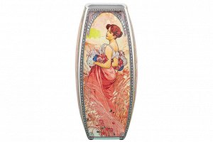Квадратная ваза 2 л "Времена года" 11,5x11,5x25 см из NEW BONE CHINA
