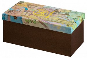 Ваза квадратная 3 л 12,5x12,5x28 см "Времена суток", NEW BONE CHINA