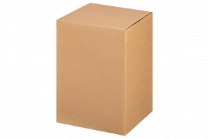 Стеклянная ваза бежевого цвета 14x14x21 см