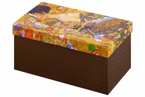Ваза квадратная 1,5 л 11x11x21 см "Дама с веером", NEW BONE CHINA