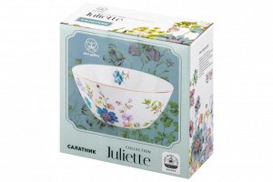 Салатник Juliette 1 л из новой фарфоровой керамики, 17x17x7.5 см