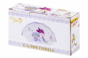 Салфетница "Лаванда" из NEW BONE CHINA, 14,5x4,5x7,5 см
